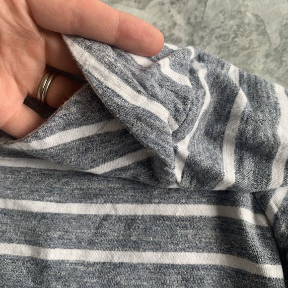 Mint Velvet Bretton Striped Sailor Nautical Top Size 10 Blue White - Picture 3 of 8